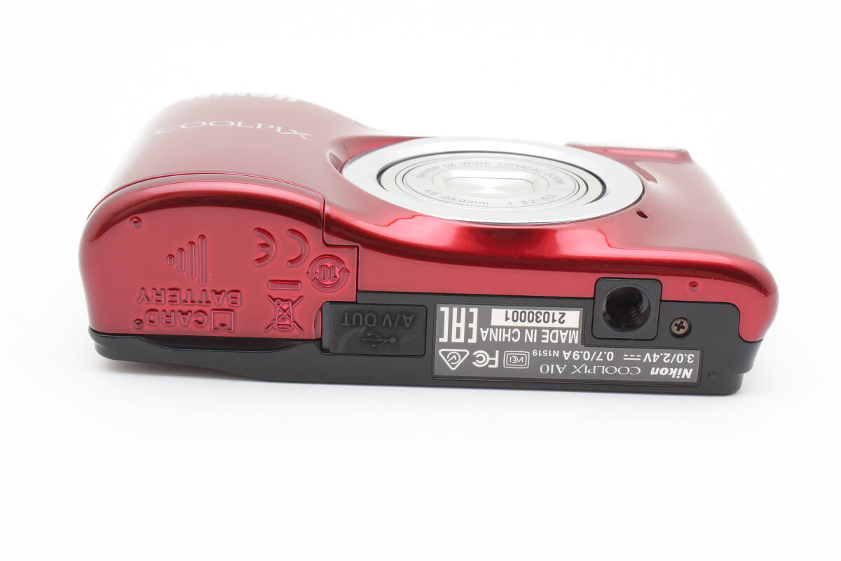 ☆極上品☆ニコン Nikon COOLPIX A10 レッド 箱付き☆コンパクト ☆極上品☆ニコン Nikon COOLPIX A10 レッド 箱付き☆コンパクト