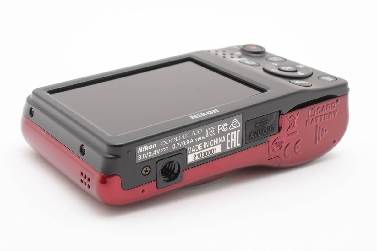 ☆極上品☆ニコン Nikon COOLPIX A10 レッド 箱付き☆コンパクト ☆極上品☆ニコン Nikon COOLPIX A10 レッド 箱付き☆コンパクト