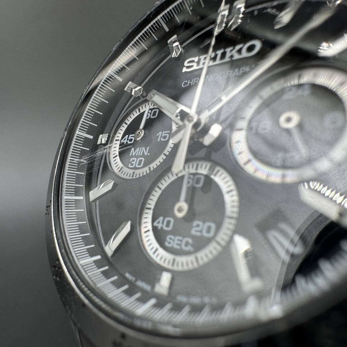 5743【不動】SEIKO セイコー クロノグラフ メンズ腕時計 8T63