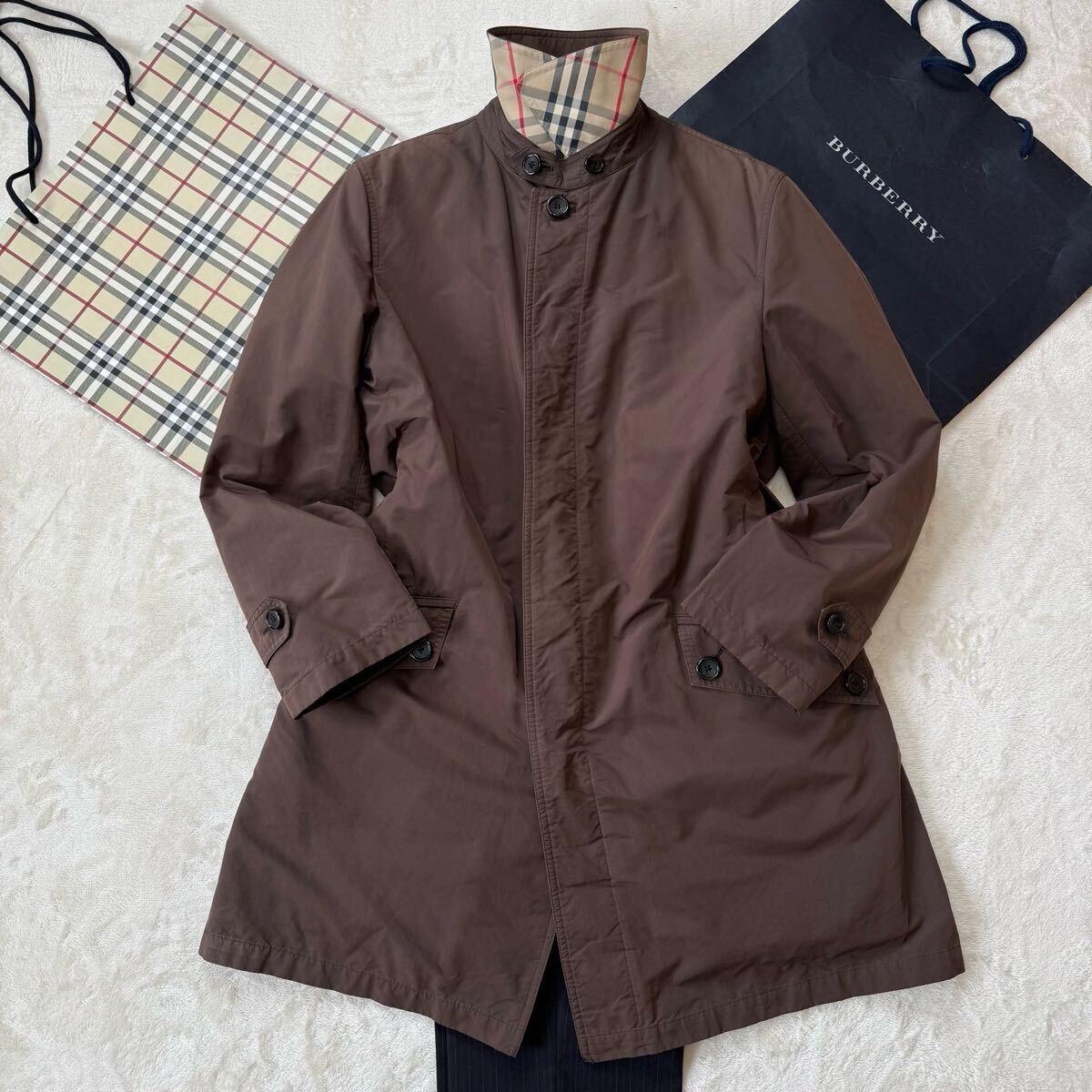 美品】BURBERRY LONDON バーバリーロンドン 取り外し可能:ノバ 美品】BURBERRY LONDON バーバリーロンドン 取り外し可能:ノバ