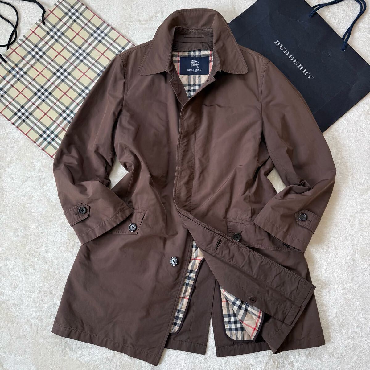 美品】BURBERRY LONDON バーバリーロンドン 取り外し可能:ノバ 美品】BURBERRY LONDON バーバリーロンドン 取り外し可能:ノバ