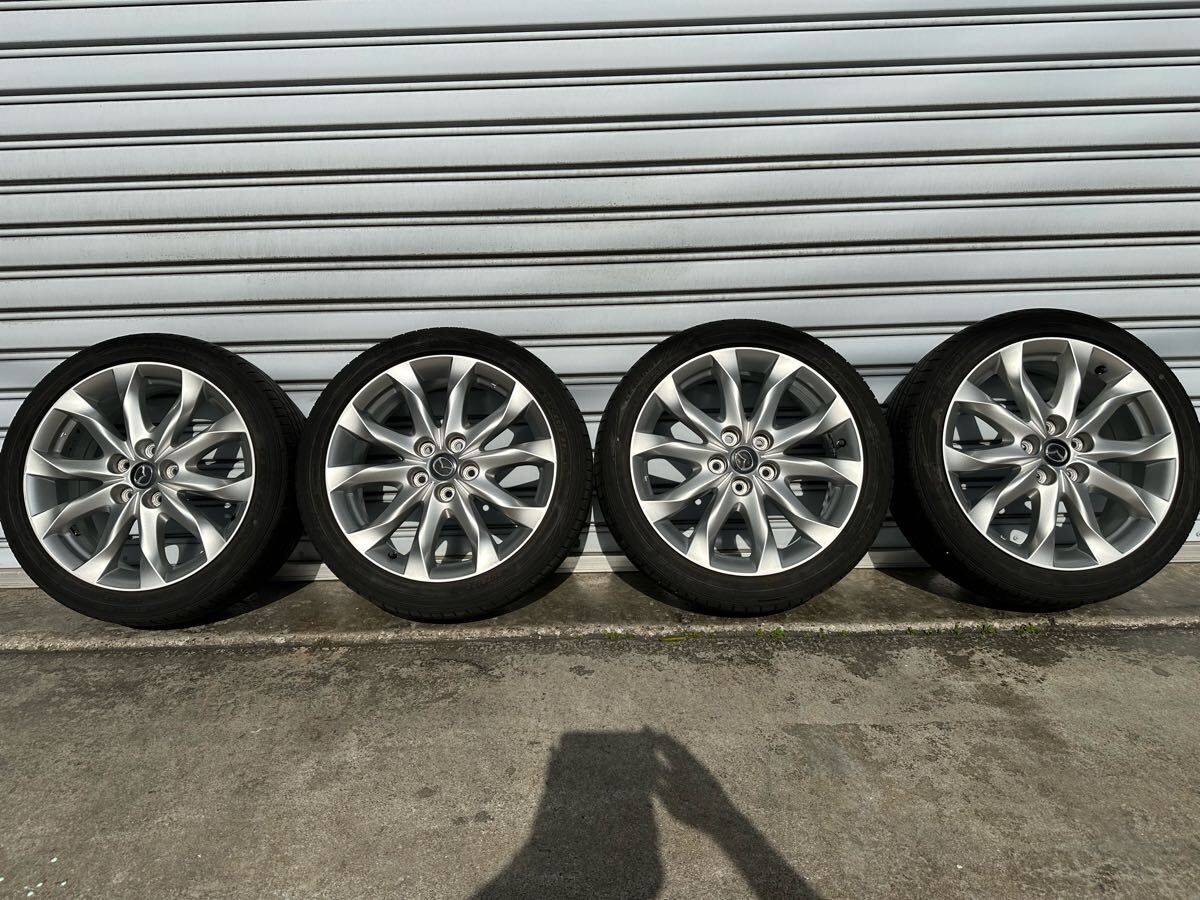 マツダ アクセラ スポーツ純正ホイール 215/45R18 溝多い マツダ アクセラ スポーツ純正ホイール 215/45R18 溝多い
