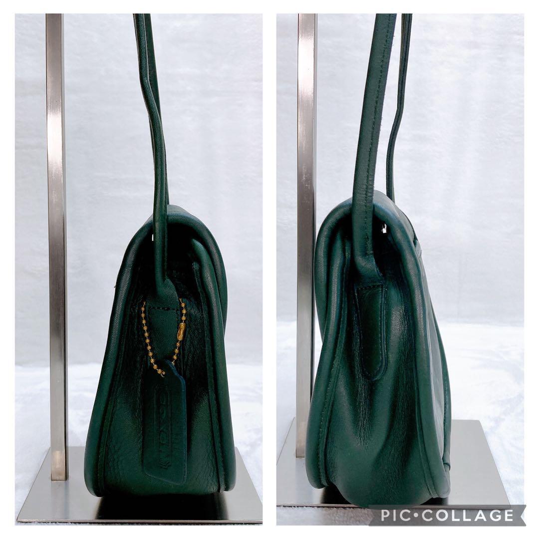 美品COACH オールドコーチ ショルダーバッグ フラップ レザー 美品COACH オールドコーチ ショルダーバッグ フラップ レザー
