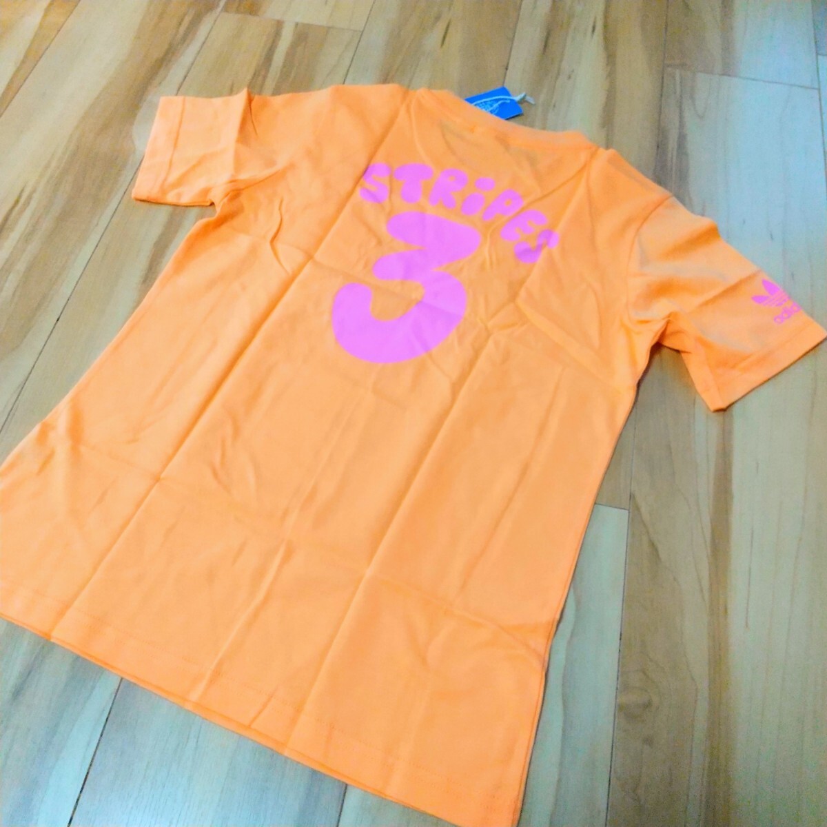 アディダス オリジナルス KIDS140cm 半袖 Tシャツ オレンジ adidas