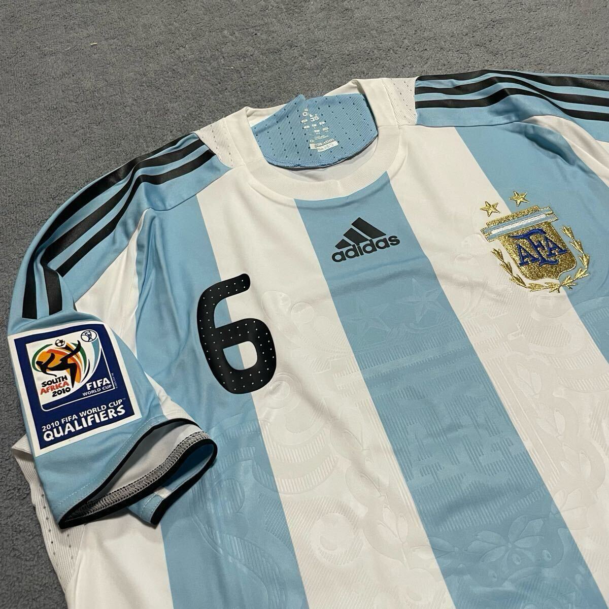 08'アルゼンチン代表ユニ #6エインセ 2010W杯南米予選支給品 アディダス 08'アルゼンチン代表ユニ#6 エインセ 2010南アフリカW杯南米予選