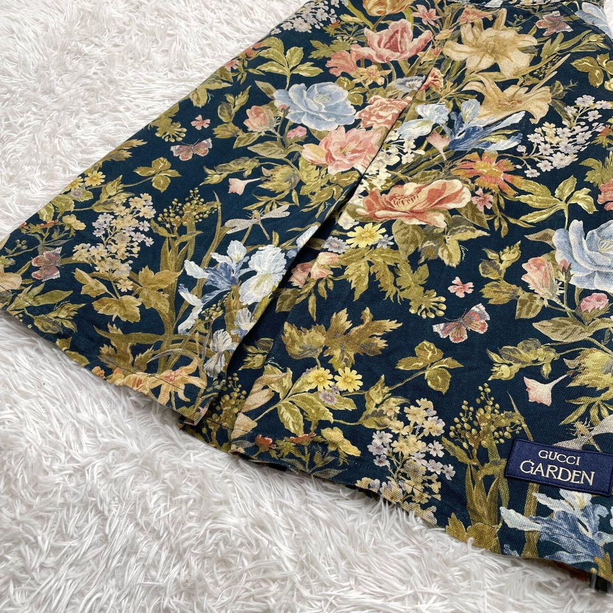 美品】GUCCI グッチ 花柄 ロングスカート GARDEN ガーデン 40 美品】GUCCI グッチ 花柄 ロングスカート GARDEN ガーデン 40