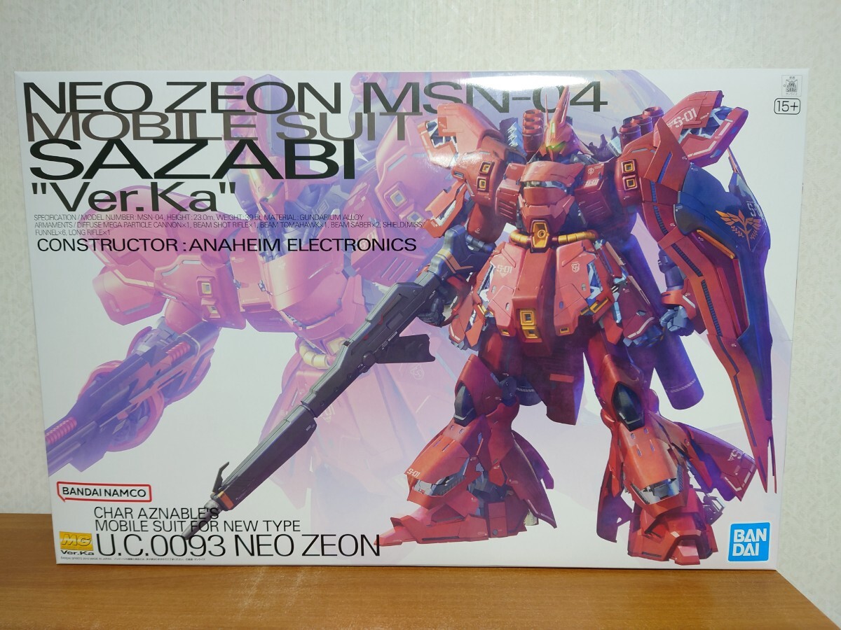 新品 未開封 未組立 MG 1/100 MSN-04 サザビー Ver.ka 機動戦士 新品 未開封 未組立 MG 1/100 MSN-04 サザビー Ver.ka 機動戦士