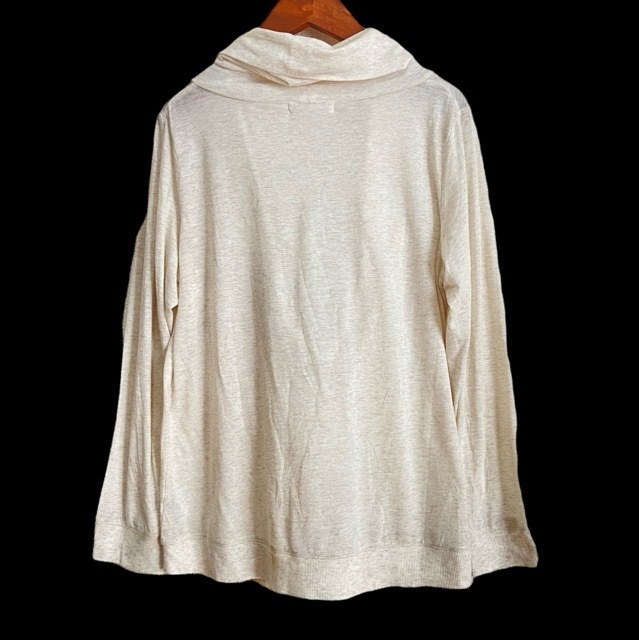 #anc ダナキャランニューヨーク DKNY カットソー L 白 変形 レディース [614321]