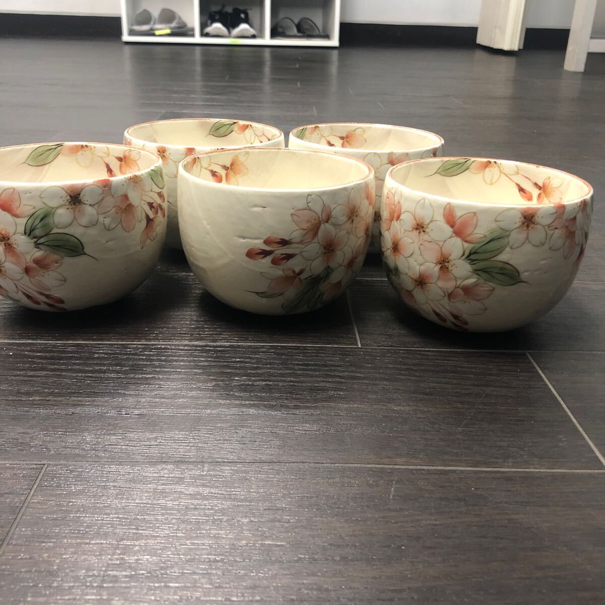 美品 京焼 陶あん 玉湯呑 桜 陶器 おまとめ 5点 セット 食器 和 美品 京焼 陶あん 玉湯呑 桜 陶器 おまとめ 5点 セット 食器 和