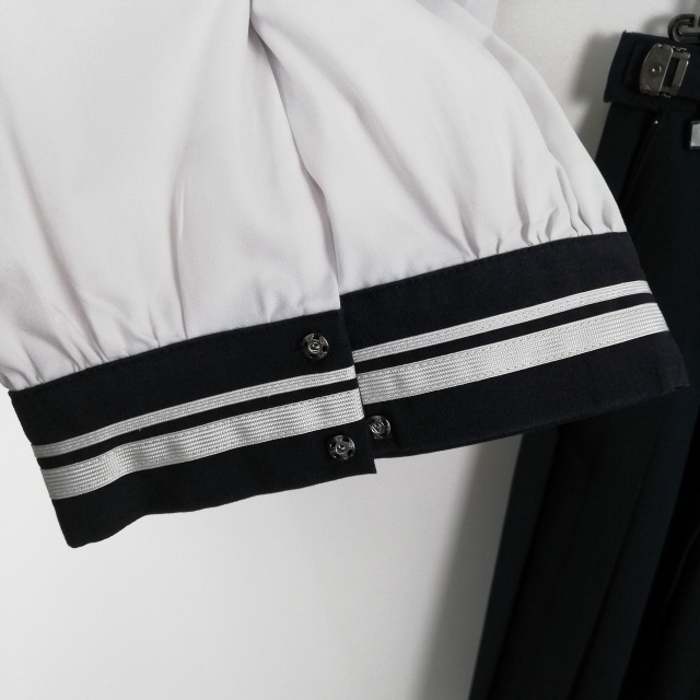 1円 セーラー服 スカート スカーフ 上下3点セット 中間服 白2 1円 セーラー服 スカート スカーフ 上下3点セット 中間服 白2