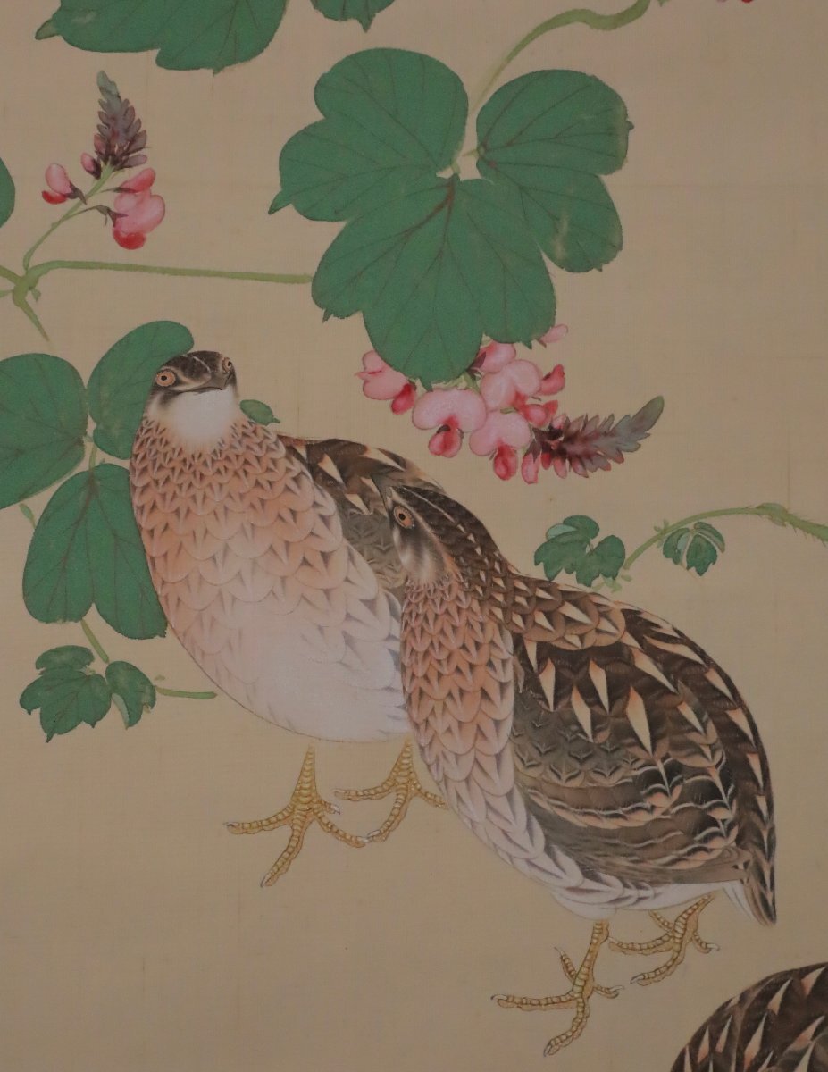 模写】吉】12224 有井祥雲 花鳥図 竹内栖鳳師事 四條派 兵庫県の 模写】吉】12224 有井祥雲 花鳥図 竹内栖鳳師事 四條派 兵庫県の
