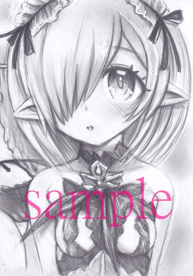 ◇オリジナルイラスト☆メイドエルフの、マジェマゼンタ。☆A4