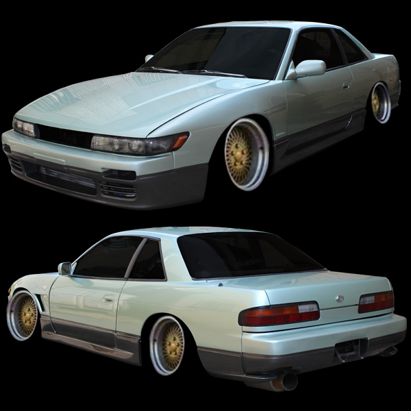 Silvia PS13 s13 комплект аэрообвеса S63/5~H5/9 FRP не крашеный неоригинальный товар SILVIA оригинальная опция дизайн ограниченное количество специальная цена 