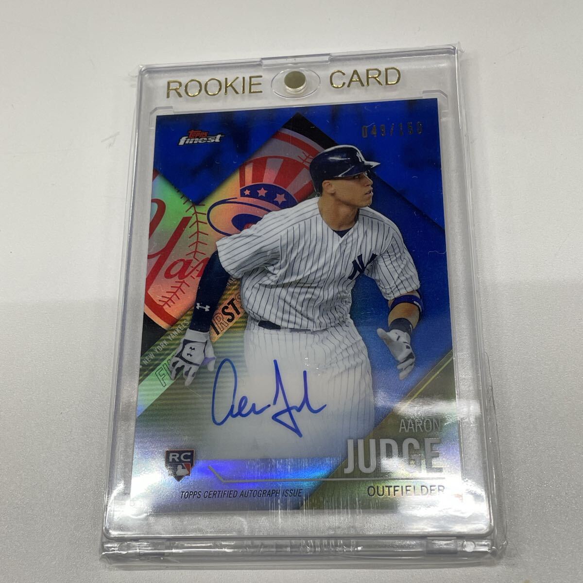 B4【個人保管品】/ Topps finest AARON JUDGE 直筆サインカード B4【個人保管品】/ Topps finest AARON JUDGE 直筆サインカード