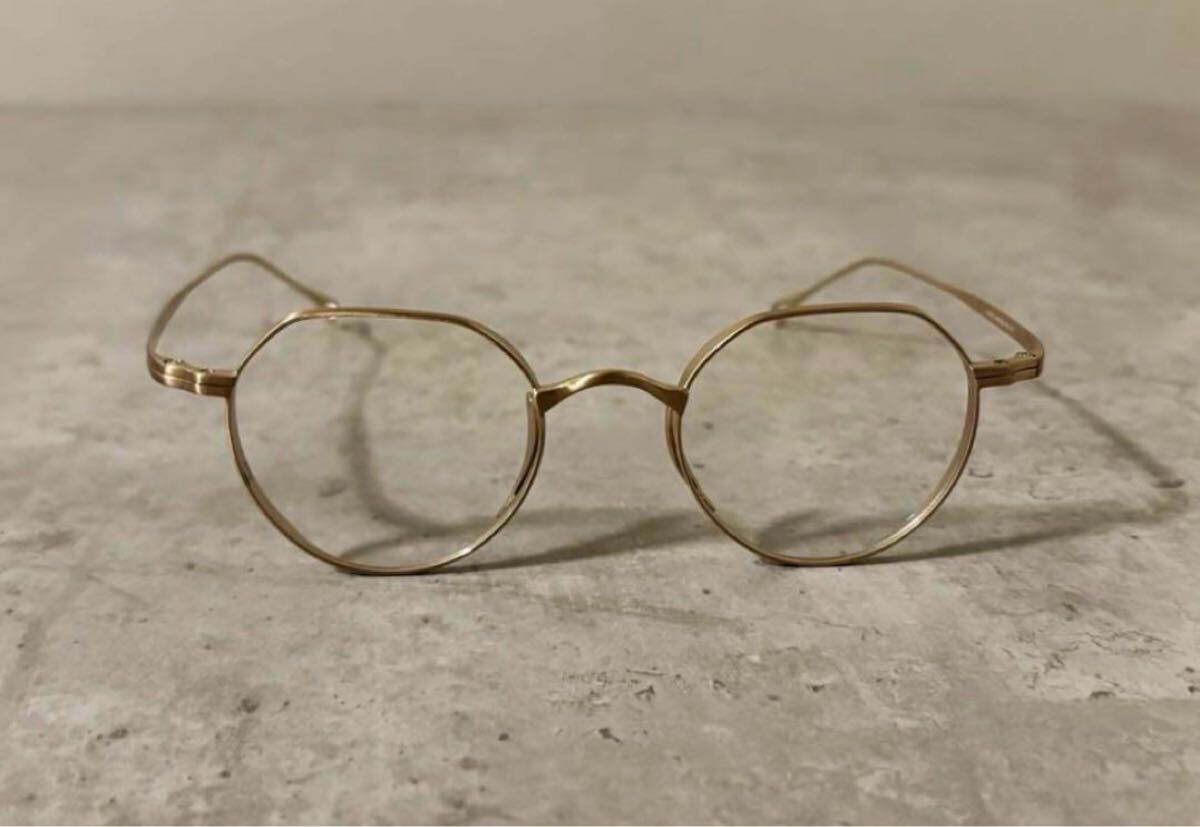チタンゴールドクラウンパント メガネフレーム サングラス 伊達