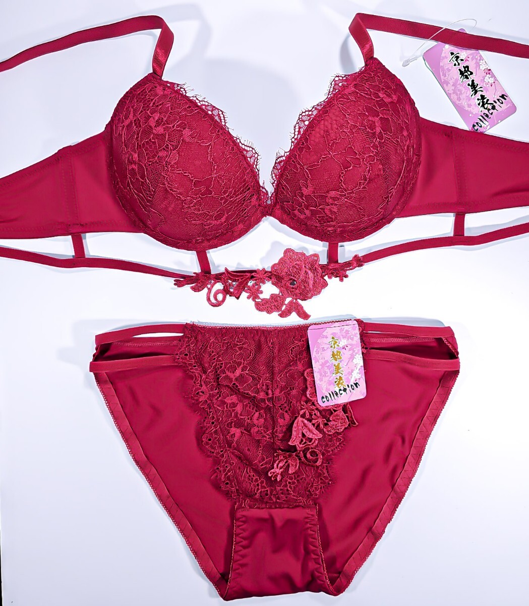 C75Mbla шорты комплект гонг matic Rose код цветочный принт красный * Leo ..* бюстгальтер sexy пик bla нижнее белье внутренний Ran Jerry 