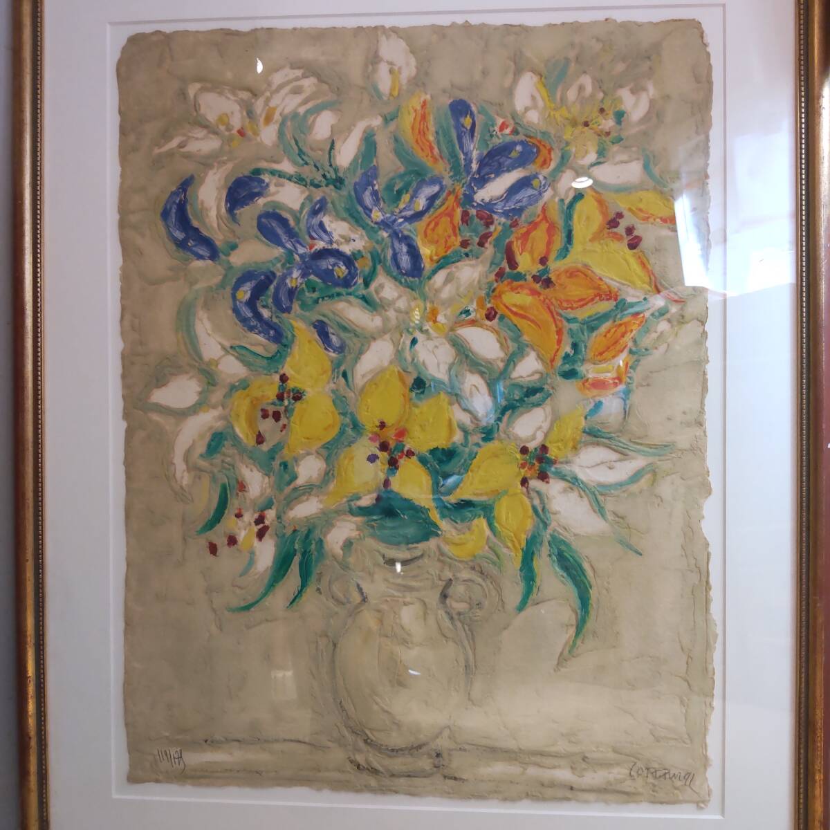 Y042106□真作 アンドレ・コタボ 『プランタン 春』 花の絵 Y042106□真作 アンドレ・コタボ 『プランタン 春』 花の絵