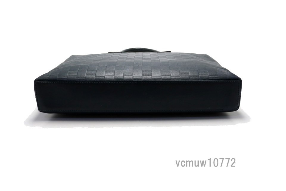 近年モデル希少美中古■LOUIS VUITTON ダミエアンフィニ PDJ レザー ビジネスバッグ ブリーフケース ルイヴィトン■0403av0910016