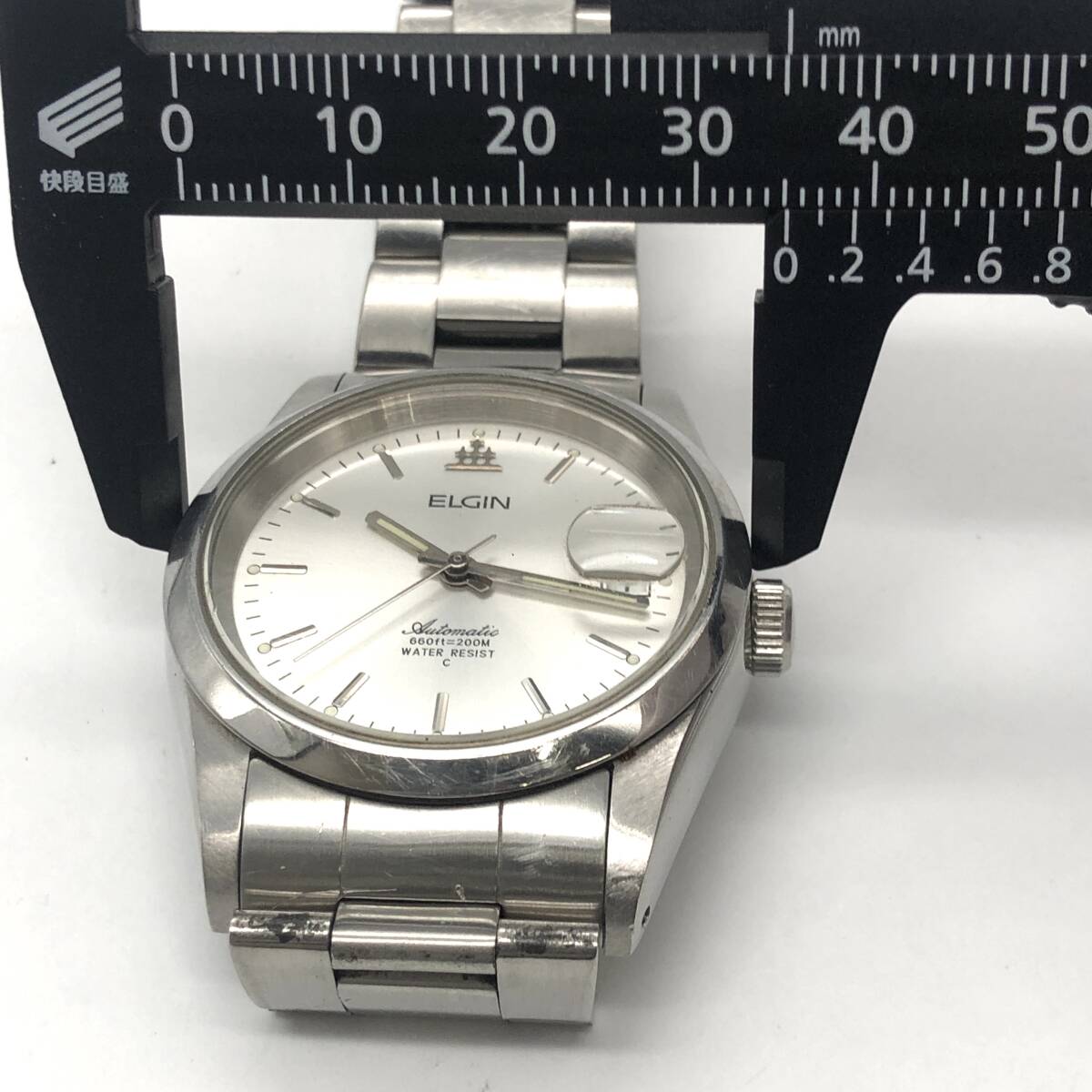 ファッションシーンで話題のこれから流行るブランド12選 TY2253□【稼働】ELGIN エルジン AUTOMATIC 660ft=200m WATER 腕時計