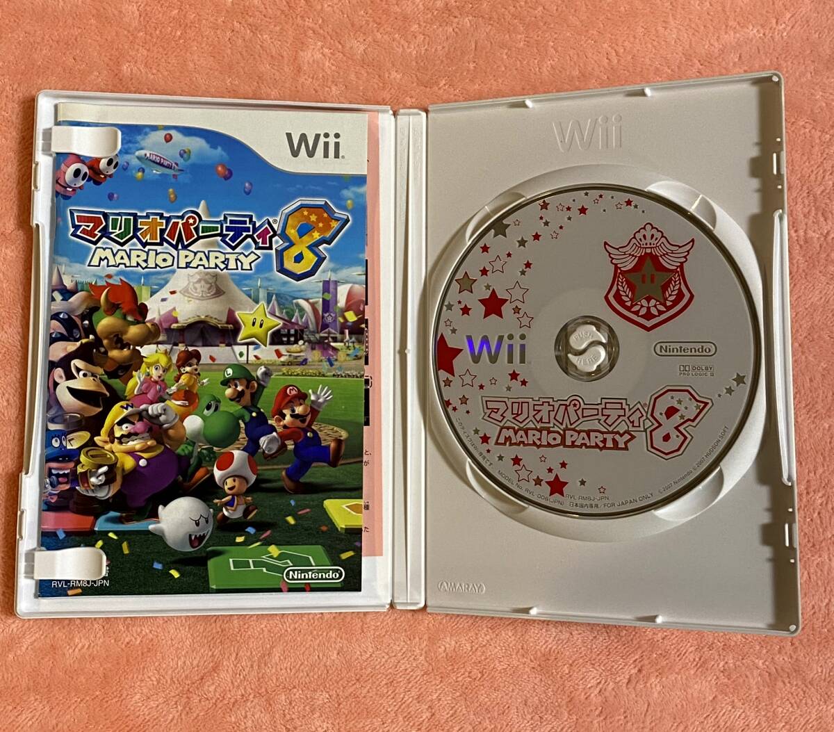  nintendo Nintendo Wii игра soft [ Mario вечеринка 8] инструкция * кейс есть включая доставку 