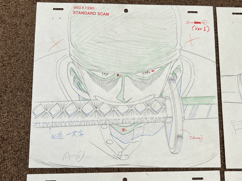 ワンピース PSゲーム OP セル画用 原画 Cut No.1 ゾロ 三千世界 ワンピース PSゲーム OP セル画用 原画 Cut No.1 ゾロ 三千世界