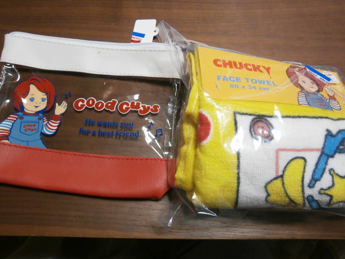 CHUCKY チャイルドプレイ タオル ポーチ 筆箱_画像1