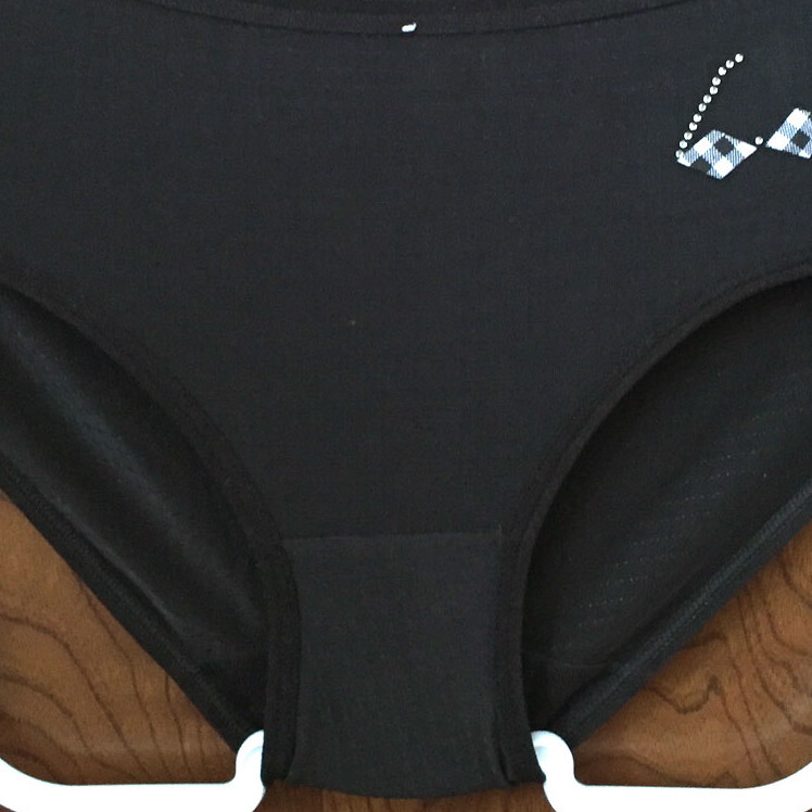 【ノーブランド】?jī)?yōu)しい肌あたりが気持ちいい薄手ストレッチ！ドット風(fēng)もおしゃれヒップハング/黒/L★パンティ/ショーツ/レディース下著