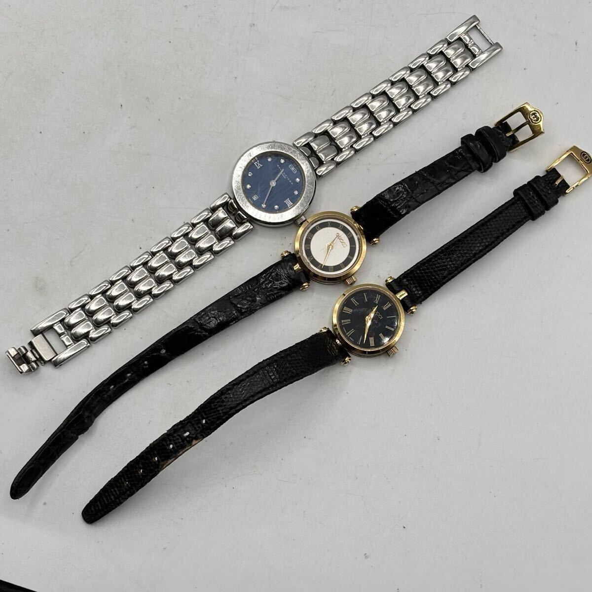 1スタート 計3点 全稼動! GUCCI BALENCIAGA 腕時計 クォーツ 1スタート 計3点 全稼動! GUCCI BALENCIAGA 腕時計 クォーツ
