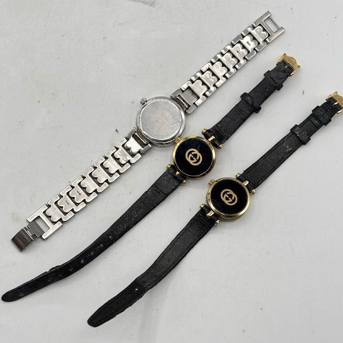 1スタート 計3点 全稼動! GUCCI BALENCIAGA 腕時計 クォーツ 1スタート 計3点 全稼動! GUCCI BALENCIAGA 腕時計 クォーツ