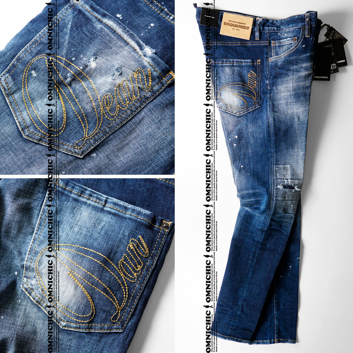 贅沢DEANDAN刺繍/クラッシュリペア加工 23-24AW/新品122 650円 贅沢DEANDAN刺繍/クラッシュリペア加工 23-24AW/新品122 650円