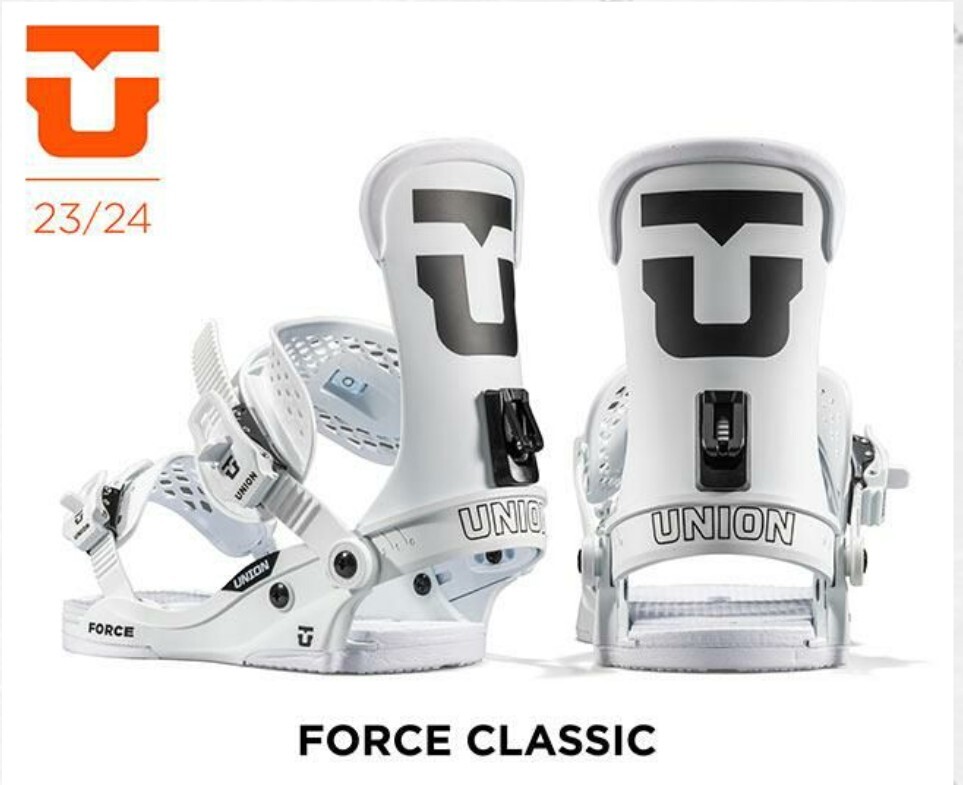 新品 未使用 UNION ユニオン BINDING FORCE CLASSIC フォース クラシック 正規(guī) チーム ハイバック TEAM HB 白 U バイン 箱 山 雪 ビン M 品