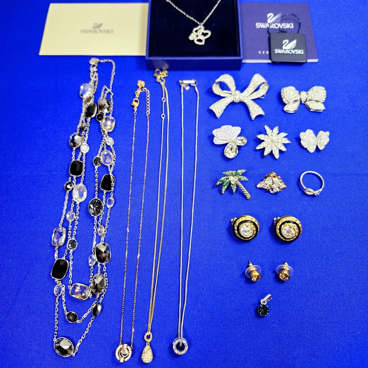 輝く高品質な SWAROVSKI スワロフスキー 16点◇ネックレス×⑤ アクセサリー ネックレス、ペンダント、チョーカー