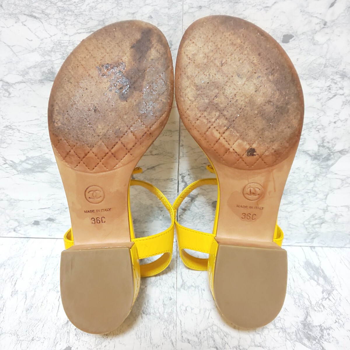 CHANEL シャネル ココマーク トングサンダル ヒールサンダル CHANEL シャネル ココマーク トングサンダル ヒールサンダル