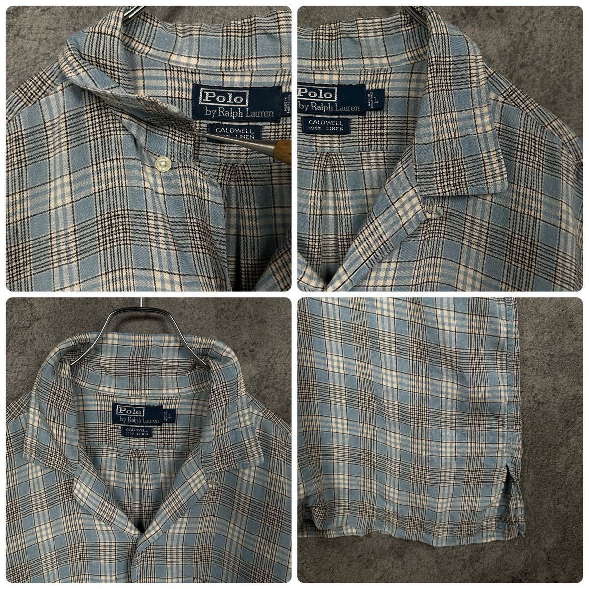 Polo by Ralph Lauren CALDWELL リネンチェックシャツ ポロ ラルフローレン CALDWELL リネン チェック シャツ POLO