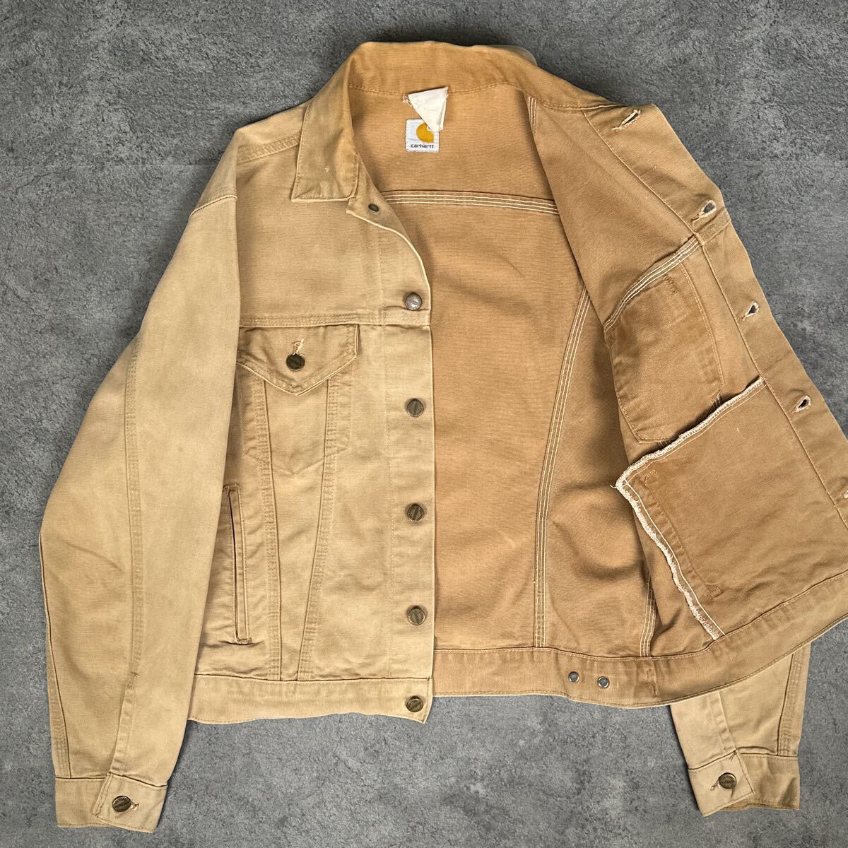 carhartt 80s ビンテージ 裏地なし トラッカージャケット carhartt 80s ビンテージ 裏地なし トラッカージャケット