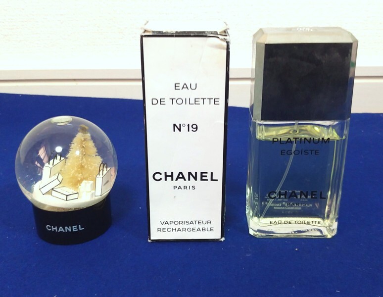 BJ27◇CHANEL PLATINUM EGOISTE 100ml No19 50ml スノードーム BJ27◇CHANEL PLATINUM EGOISTE 100ml No19 50ml スノードーム