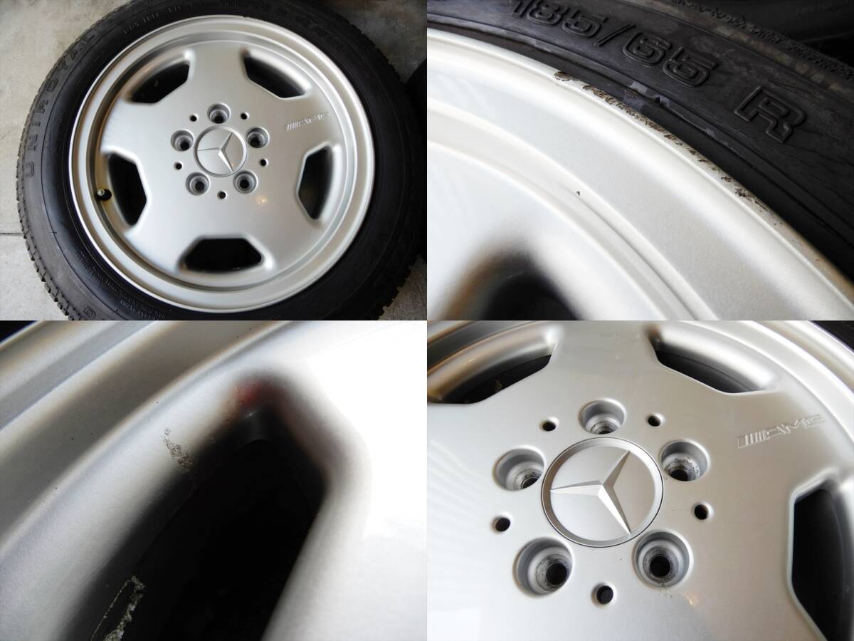 即決！W202 Mercedes Benz ベンツ Cクラス 純正 AMG スタイリングⅡ 15インチ 7J ホイール/タイヤセット 希少品！