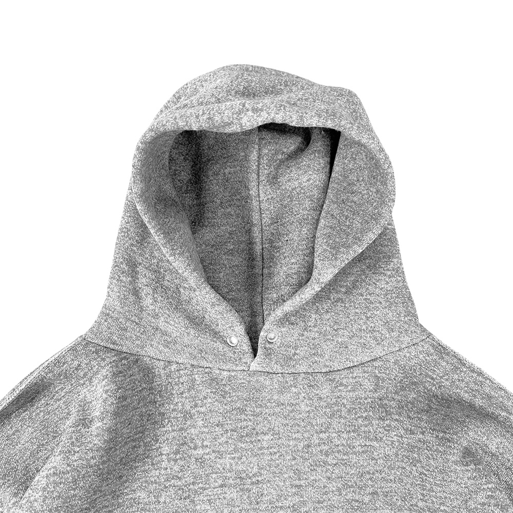 極上 60s ビンテージ MADE IN USA製 無地 スウェット パーカー XL 美品 ビッグサイズ 4本針 セットイン 霜降り グレー USA 古着 // 50s 70s_画像2