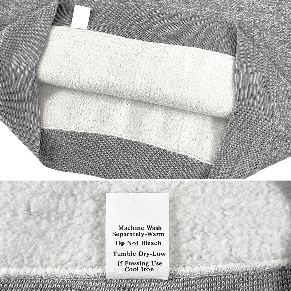 極上 60s ビンテージ MADE IN USA製 無地 スウェット パーカー XL 美品 ビッグサイズ 4本針 セットイン 霜降り グレー USA 古着 // 50s 70s_画像9