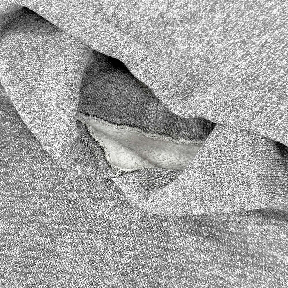 極上 60s ビンテージ MADE IN USA製 無地 スウェット パーカー XL 美品 ビッグサイズ 4本針 セットイン 霜降り グレー USA 古着 // 50s 70s_画像7