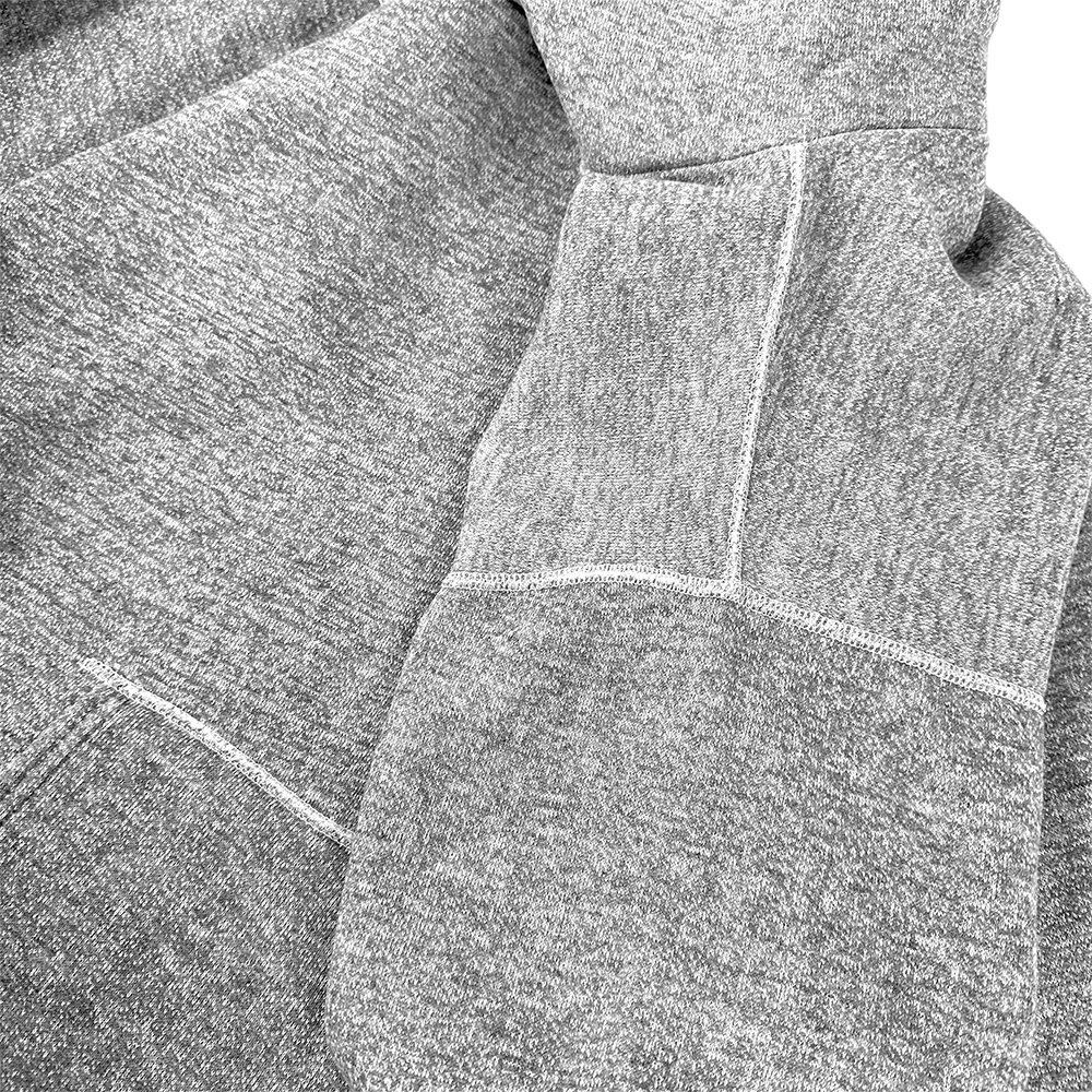 極上 60s ビンテージ MADE IN USA製 無地 スウェット パーカー XL 美品 ビッグサイズ 4本針 セットイン 霜降り グレー USA 古着 // 50s 70s_画像8