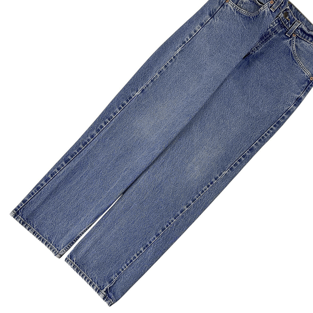 美品◎ 90s ビンテージ Levi's 505 W32 L30 L29 オレンジタブ 美色 ブルー 霜降 デニム パンツ MEXICO製 メキシコ製 USA 古着 // USA製 ZIP_画像8