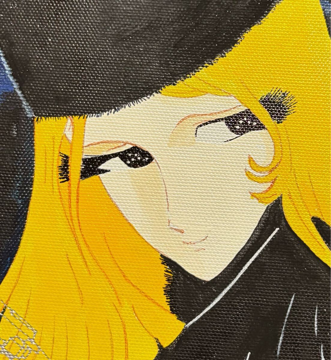 模写】F4号油彩画:松本零士【銀河鉄道999】豪華額縁:未使用額 模写】F4号油彩画:松本零士【銀河鉄道999】豪華額縁:未使用額