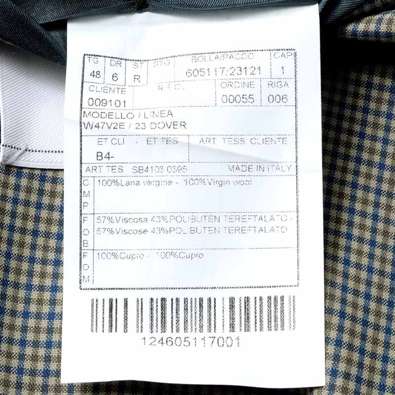 BOGLIOLI(ボリオリ) / ウールトロピカルチェック柄4Bダブルスーツ(DOVER) [bgl2450081-48]