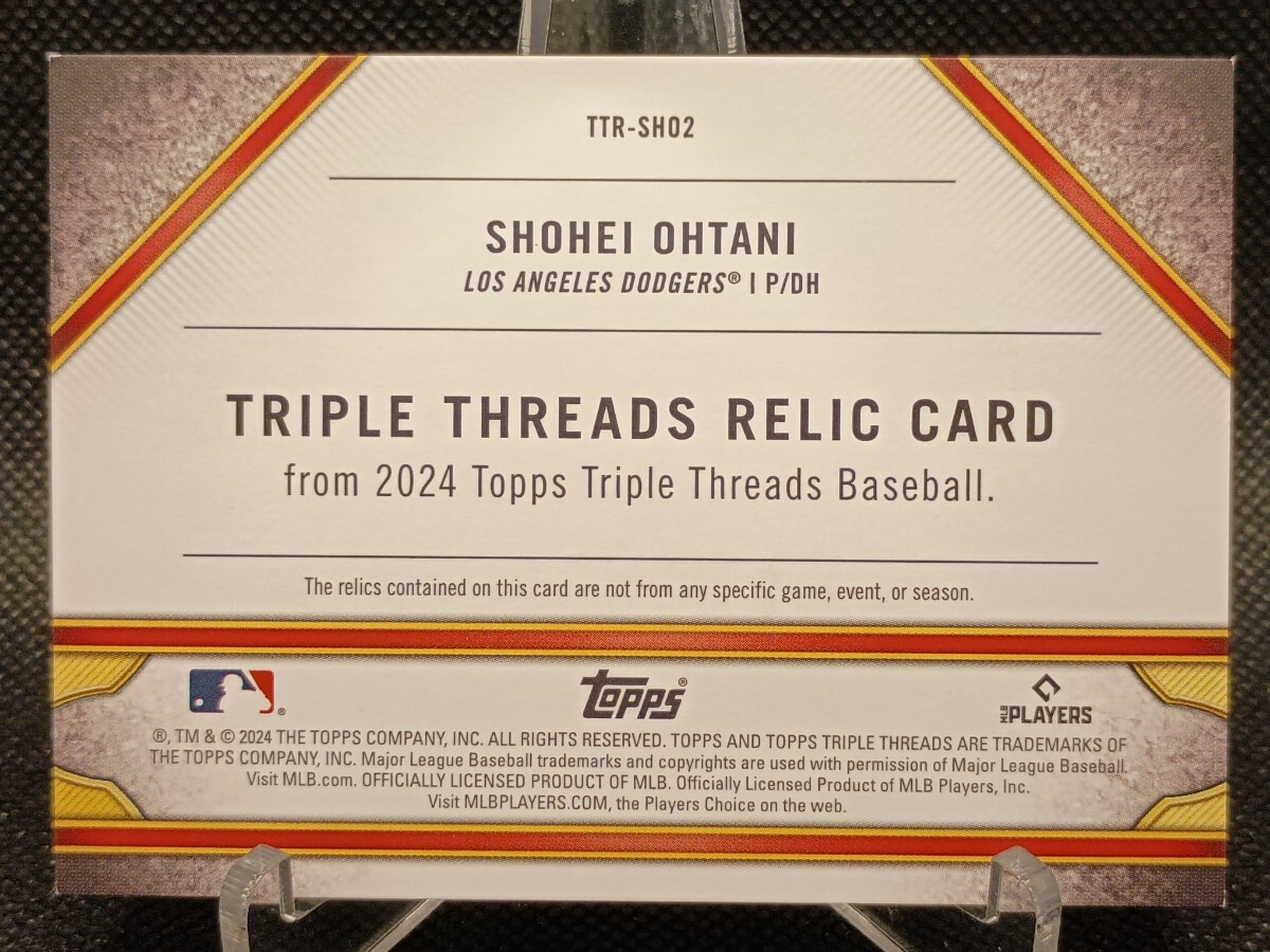 大谷翔平 ジャージ バット 36枚限定 【2024 TOPPS TRIPLE 大谷翔平 ジャージ バット 36枚限定 【2024 TOPPS TRIPLE