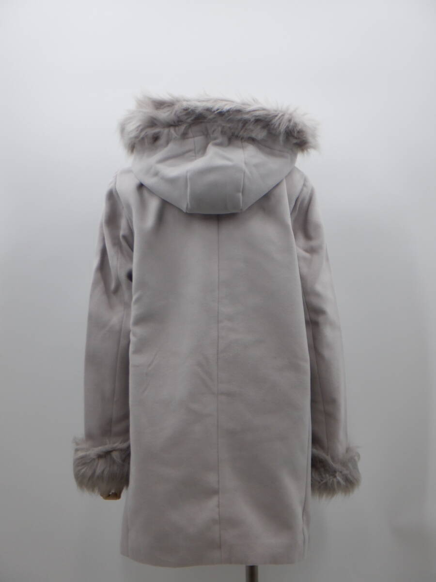 【新品】【allamanda INGNI アラマンダbyイング】前ジップ フードコート/ライトグレー【同梱可能】【アウター】【コート】
