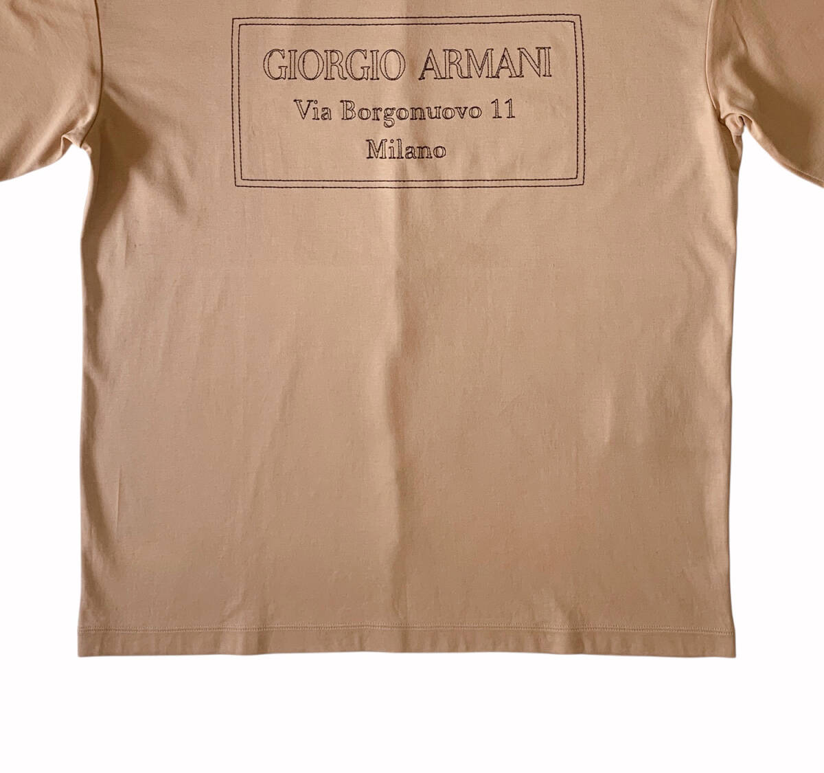 Sale☆GIORGIO ARMANI「ミラノ本社S.p.A.シリーズ」 メンズストレッチコットンTシャツ サイズ50 ジョルジオアルマーニ