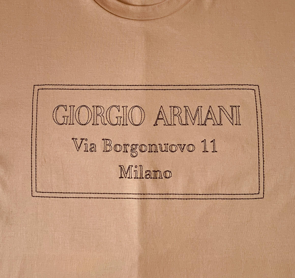 Sale☆GIORGIO ARMANI「ミラノ本社S.p.A.シリーズ」 メンズストレッチコットンTシャツ サイズ50 ジョルジオアルマーニ