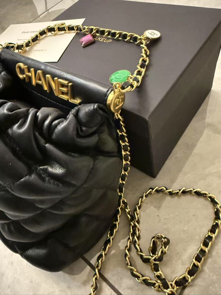 CHANEL トップハンドル チェーンバッグ ブラック(ショルダー CHANEL トップハンドル チェーンバッグ ブラック(ショルダー