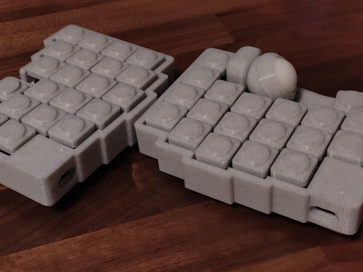 roBa ライトグレー 無線 左右分割キーボード トラックボール roBa ライトグレー 無線 左右分割キーボード トラックボール